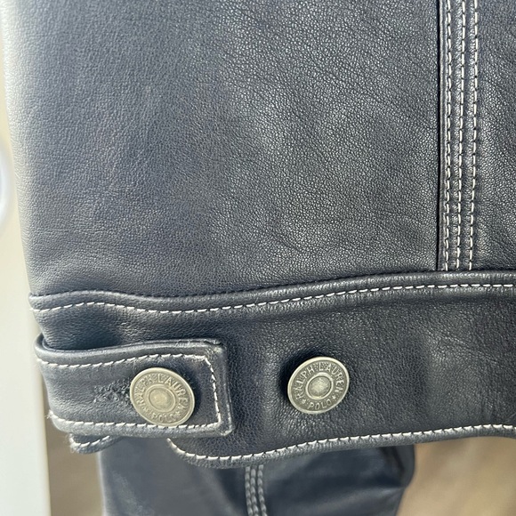 🔥🔥NWT Polo Ralph Lauren genuine leather denim jacket style 🚀 - Picture 4 of 6